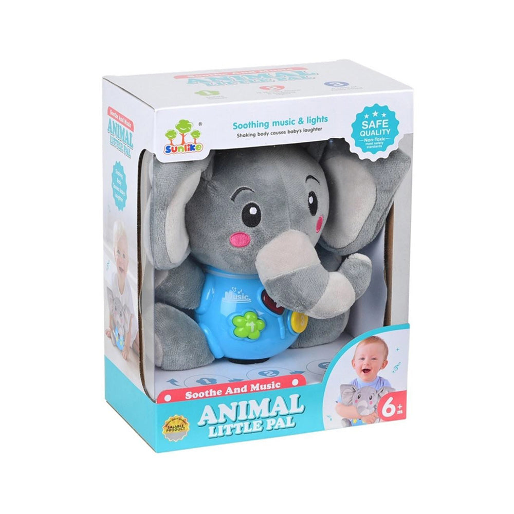 Λούτρινο Ελαφαντάκι Μπεμπέ Με Μουσική Και Φώτα