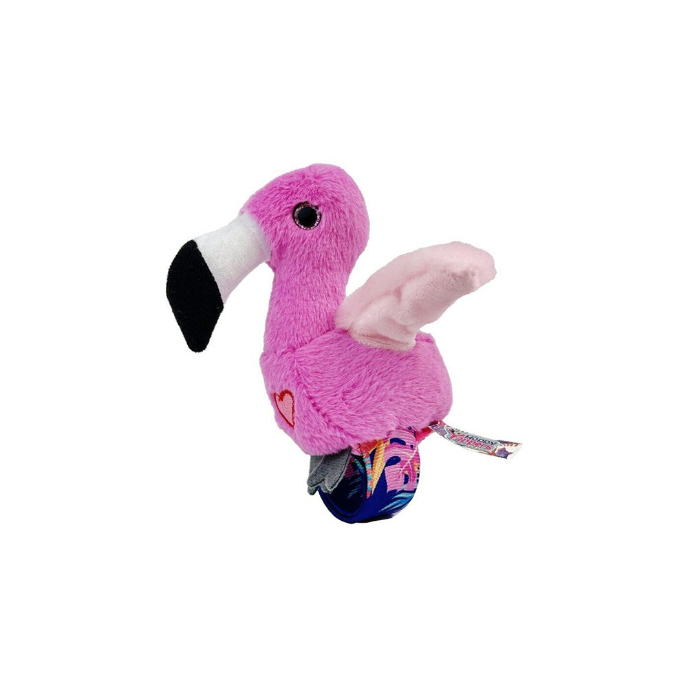 Happy Yappers Λούτρινο Slap Band Ζωάκια- Flamingo