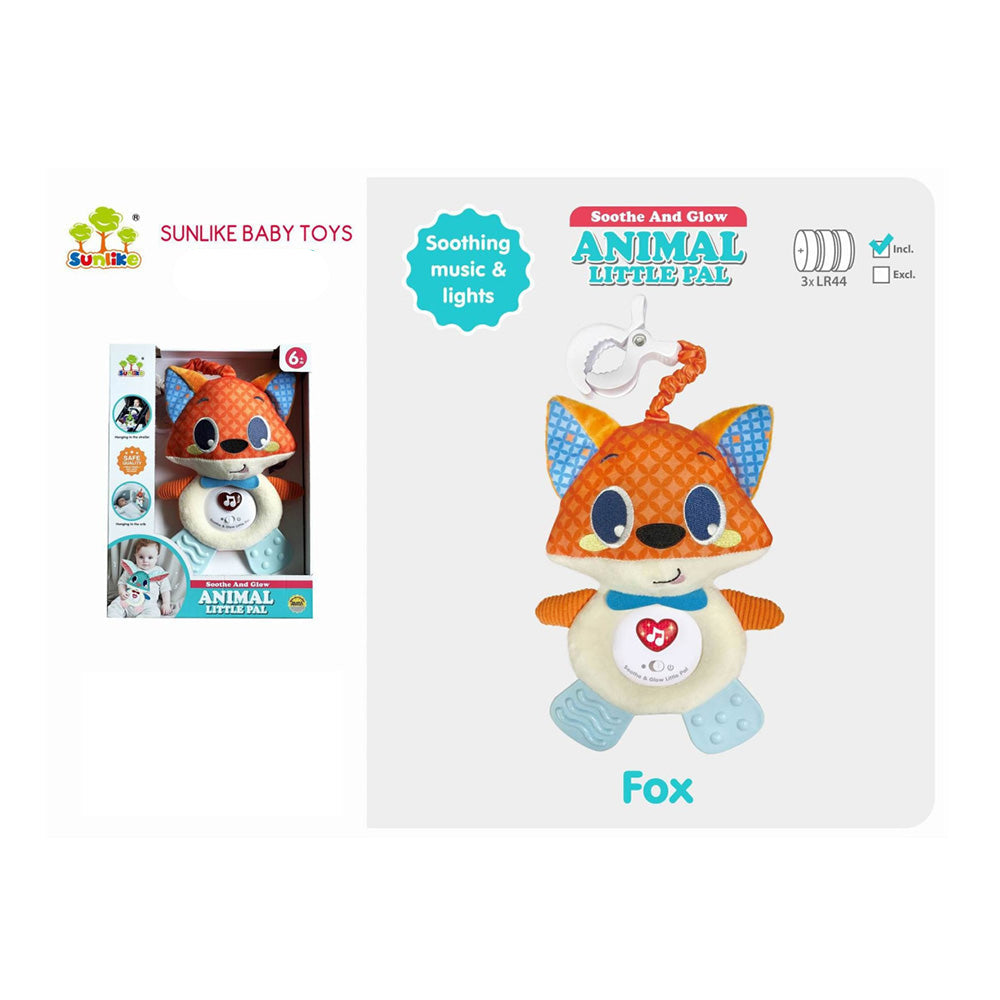 Λούτρινο Τραβηχτό Αλεπουδάκι Μπεμπέ Με Μουσική Και Φως