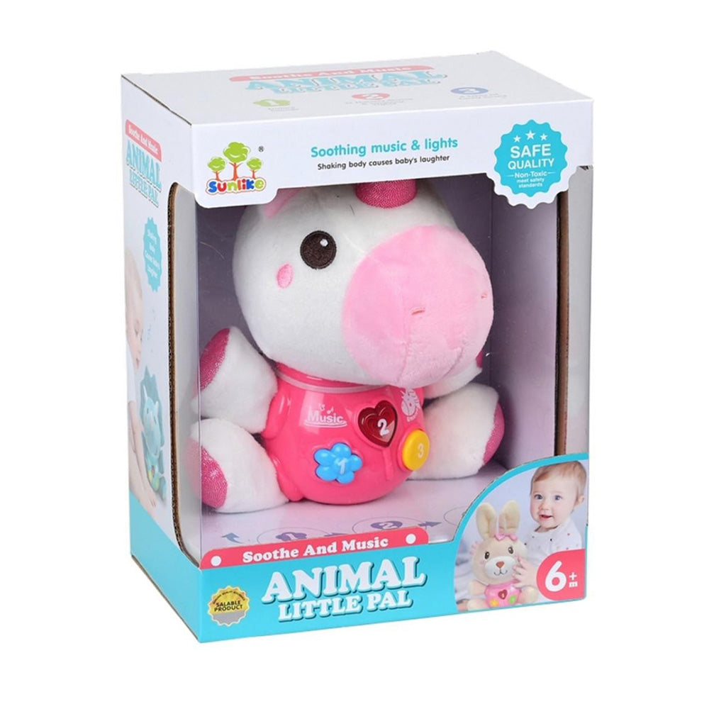 Λούτρινο Unicorn Μπεμπέ Με Μουσική Και Φως