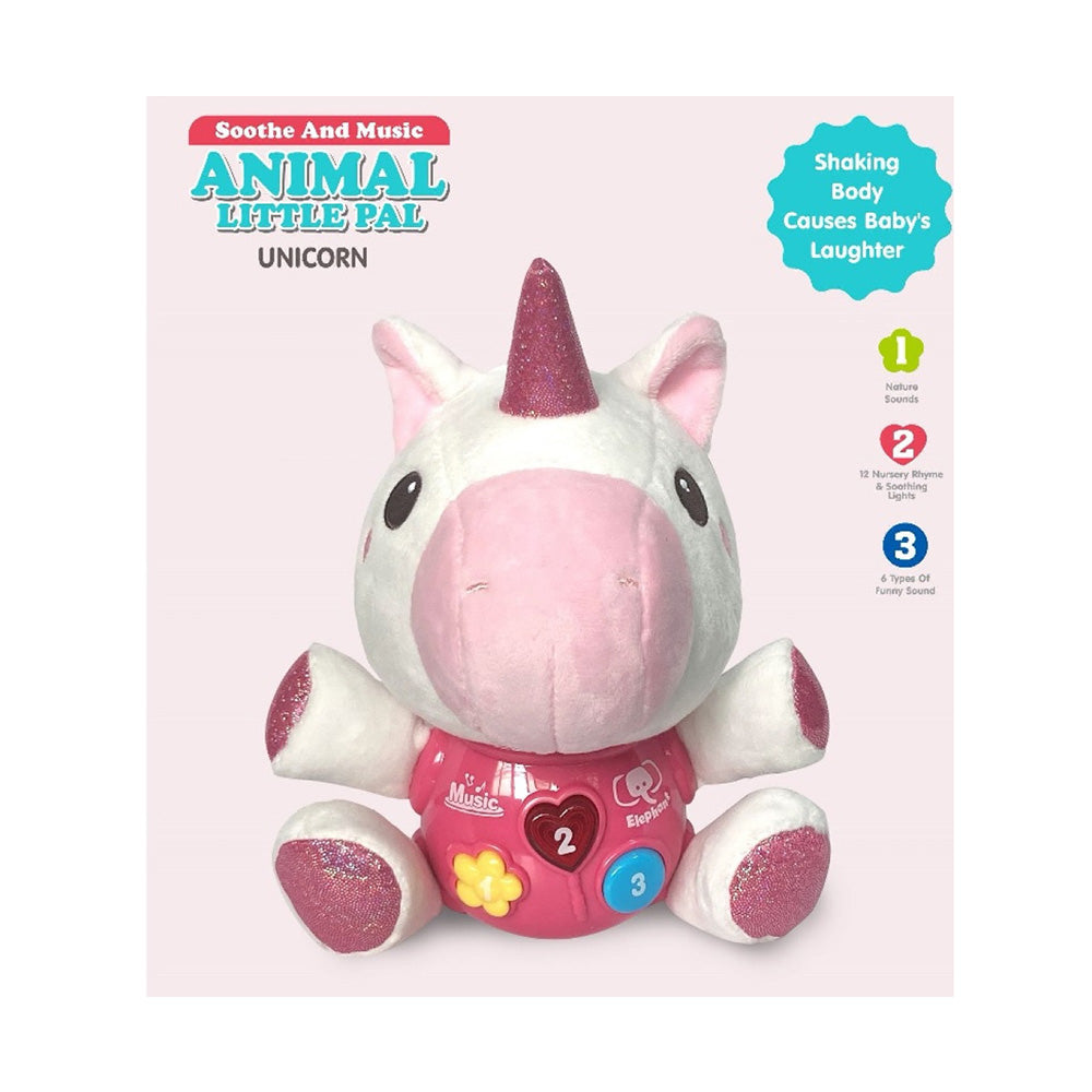 Λούτρινο Unicorn Μπεμπέ Με Μουσική Και Φως