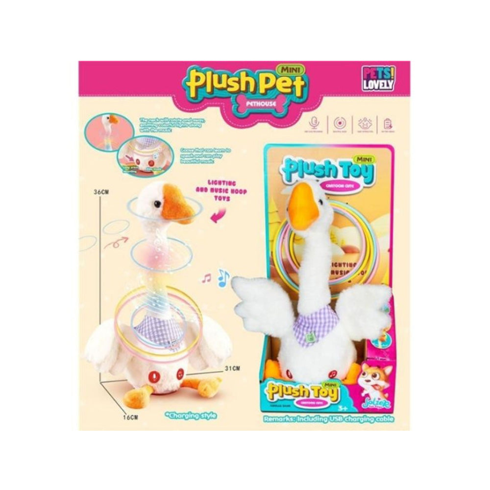 Λούτρινη Χήνα Με Κρίκους, Κίνηση & Ηχογράφηση 36εκ