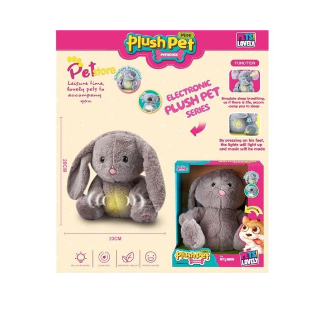 Λούτρινο Λαγουδάκι Με Ήχους Ύπνου, Μουσική & Φως 26εκ