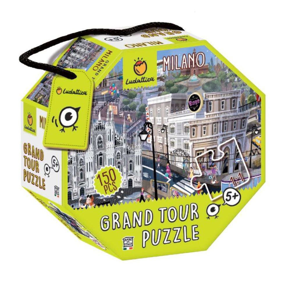Ludattica Grand Tour Puzzle Milano Παζλ 150 Τεμαχίων 50x70 εκ. Ηλικίες 5-7 Ετών