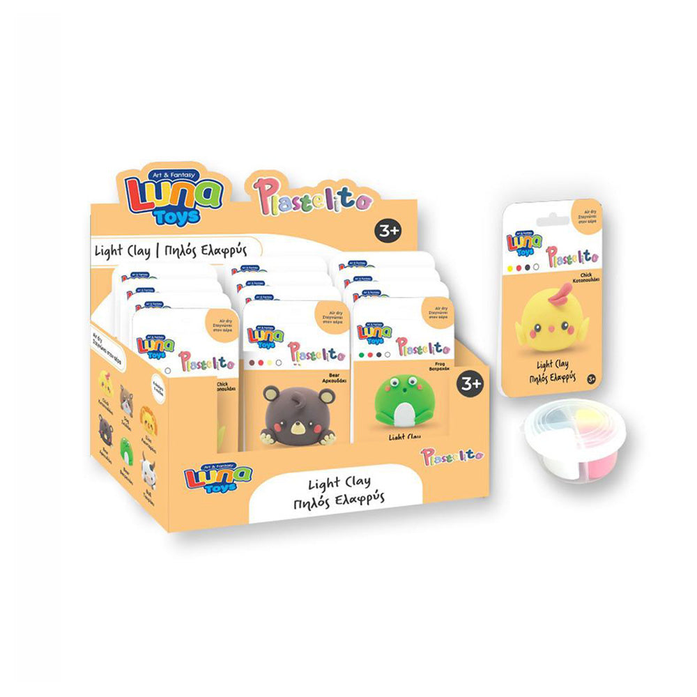 Luna Ελαφρύς Πηλός 4 Χρώματα 4x7gr