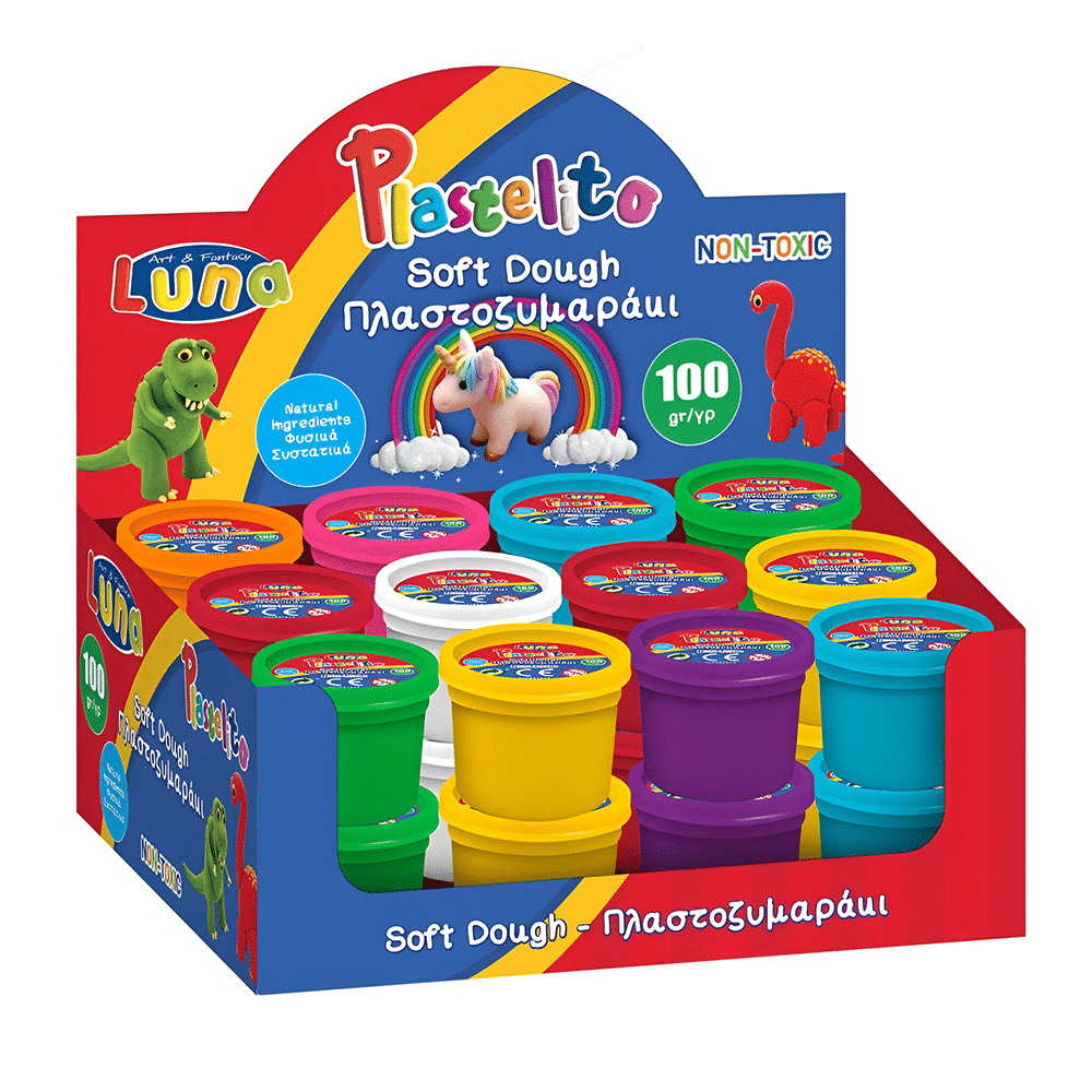 LUNALuna Πλαστοζυμαράκι 100 gr Διάφορα Χρώματα 1 Τμχpapell.gr