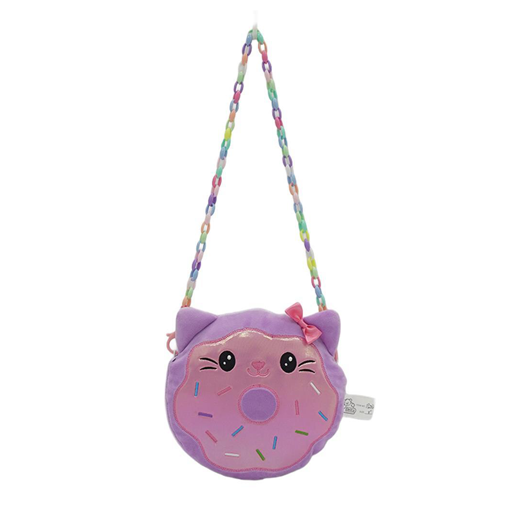 Luna Toys Squishcuties Λούτρινη Τσάντα Ώμου Donut 20εκ