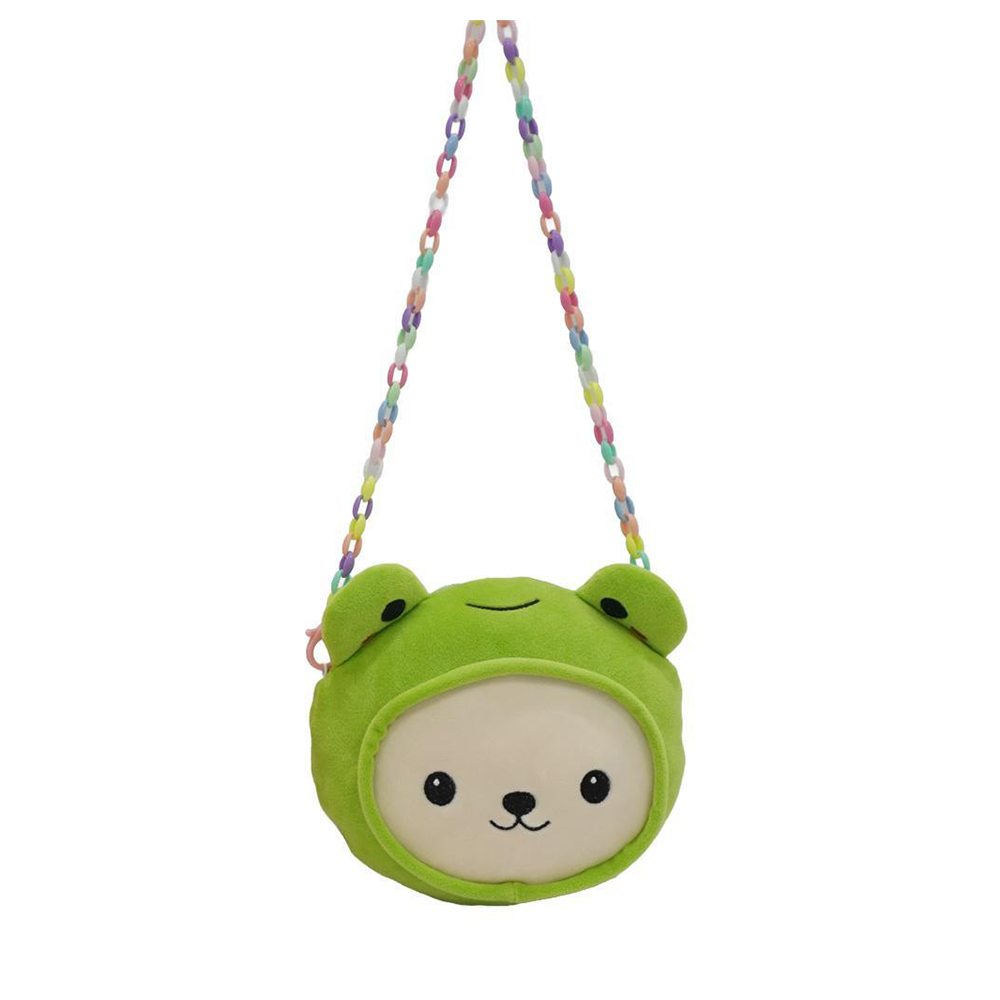 Luna Toys Squishcuties Λούτρινη Τσάντα Ώμου Βατραχάκι 20εκ