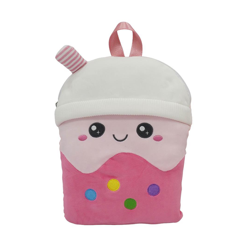 Luna Toys Λούτρινη Τσάντα Πλάτης Milkshake Squishcuties 33εκ