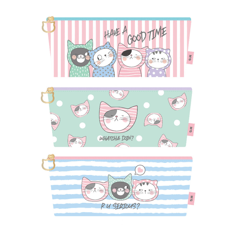 M&G Κασετίνα So Many Cats Pastel 3 Χρώματα - 1 Τμχ