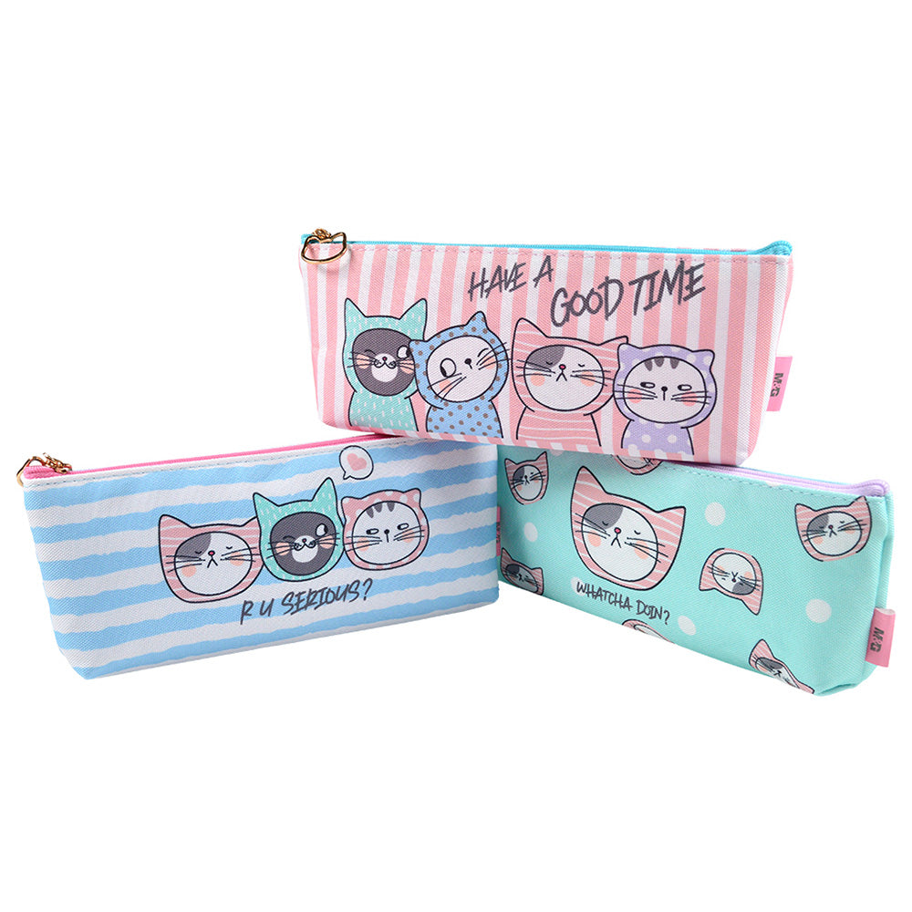 M&G Κασετίνα So Many Cats Pastel 3 Χρώματα - 1 Τμχ