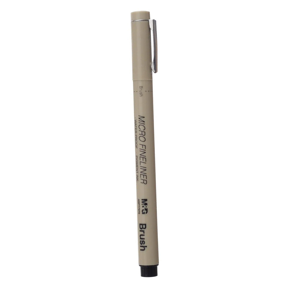 M&G Στυλό Micro Fineliner Brush Μαύρο