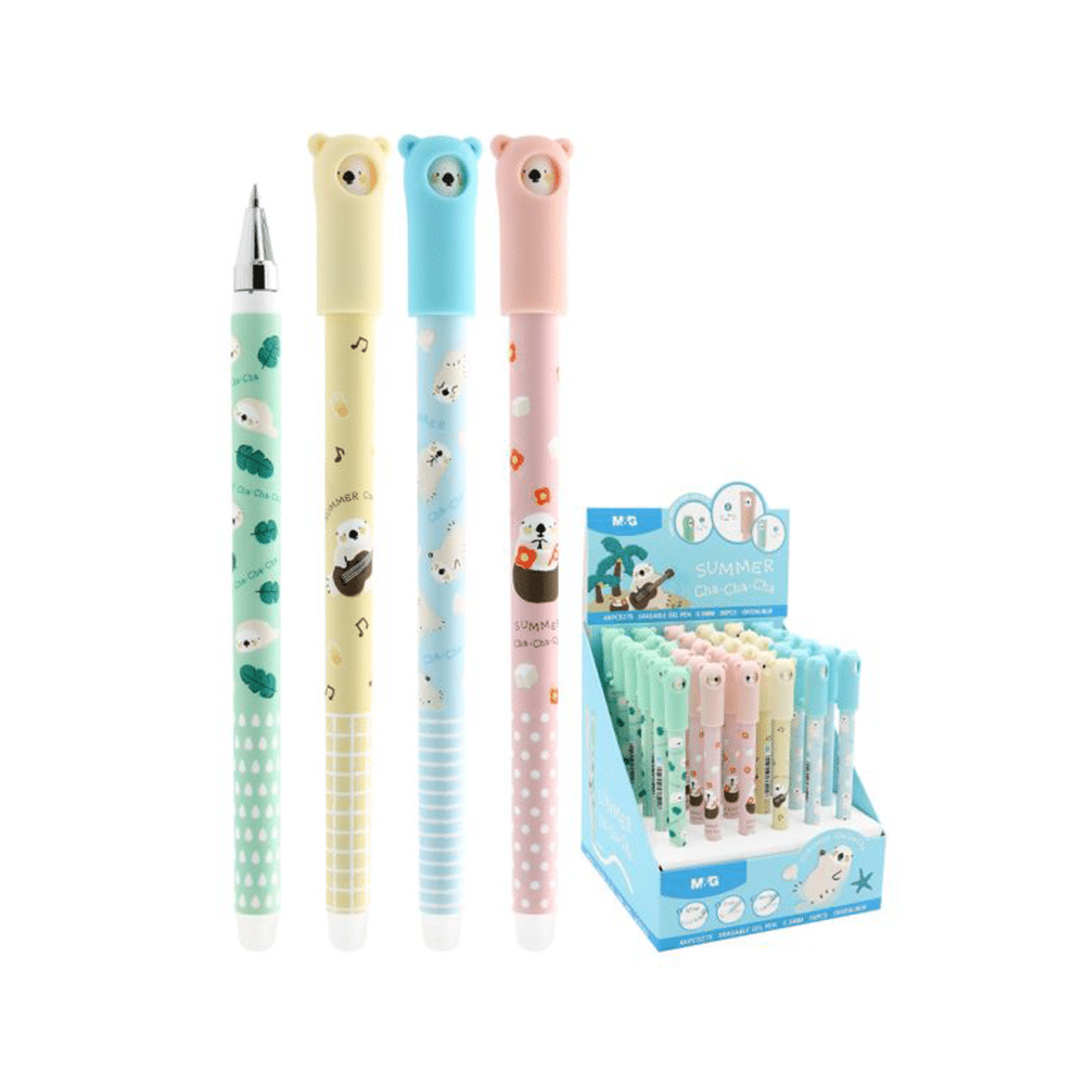 M&GM&G Erasable Gel Pen Summer Cha-Cha-Cha 0.4mm Μπλε 4 Σχέδια 1 Τμχpapell.gr