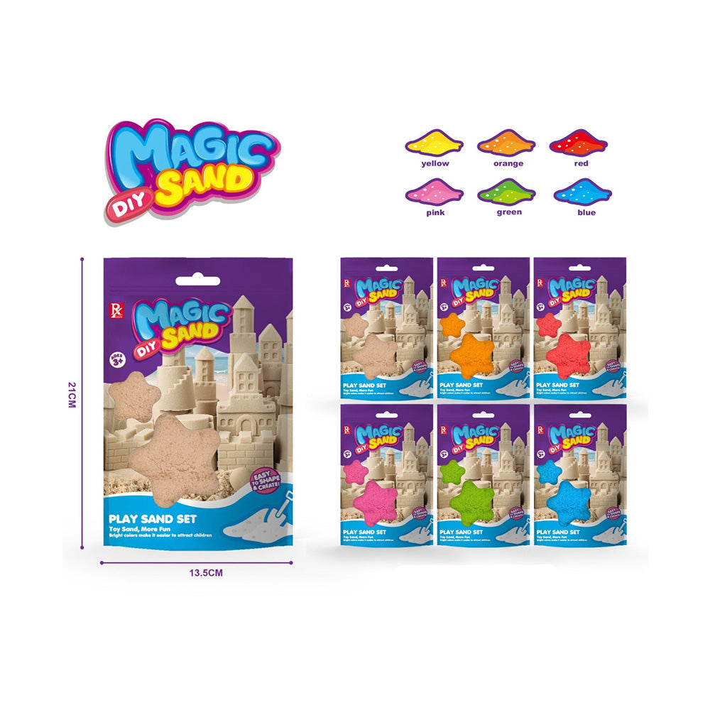 Μαγική Χρωματιστή Άμμος Σε Σακουλάκι Διάφορα Χρώματα 21Χ13,5εκ