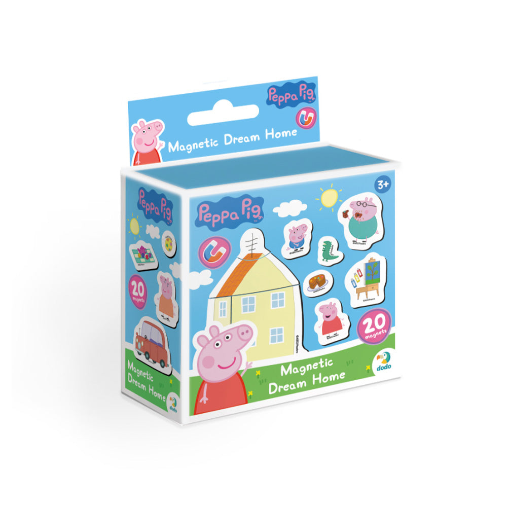 Dodo Magnetic Dream Home Peppa Pig – Μαγνητικό Σπίτι των Ονείρων 20 Τμχ