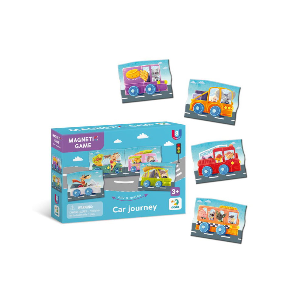 Dodo Magnetic Game – Ταξίδι με Αυτοκίνητο 8 Τμχ