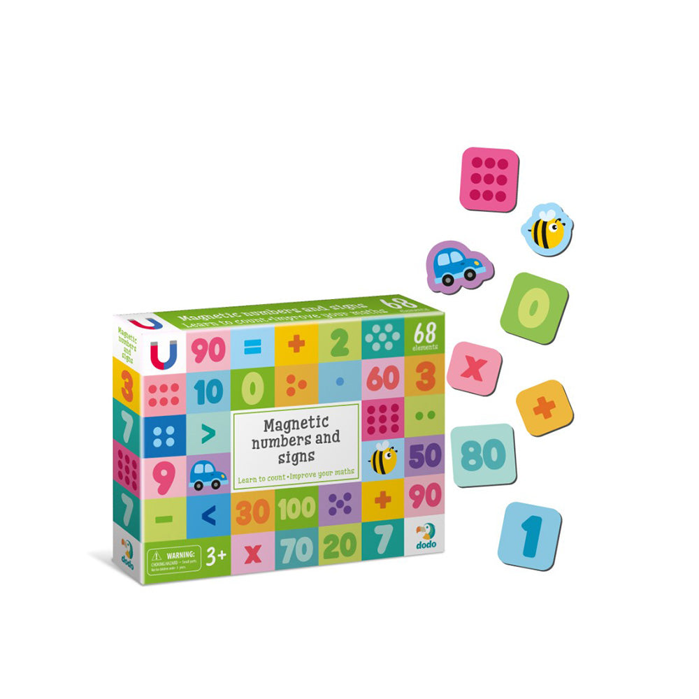 Dodo Magnetic Numbers and Signs Big Set - Σετ Μαγνητικοί Αριθμοί και Σύμβολα 68 Τμχ