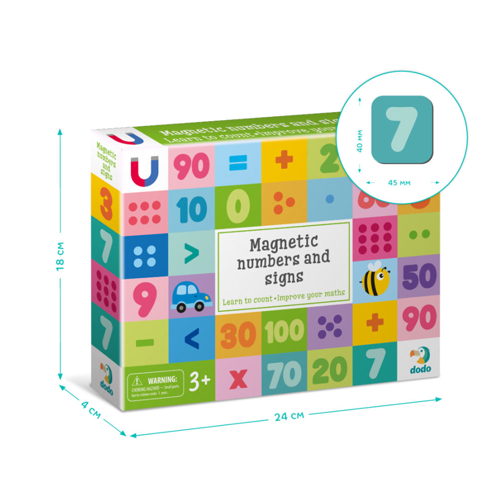 Dodo Magnetic Numbers and Signs Big Set - Σετ Μαγνητικοί Αριθμοί και Σύμβολα 68 Τμχ