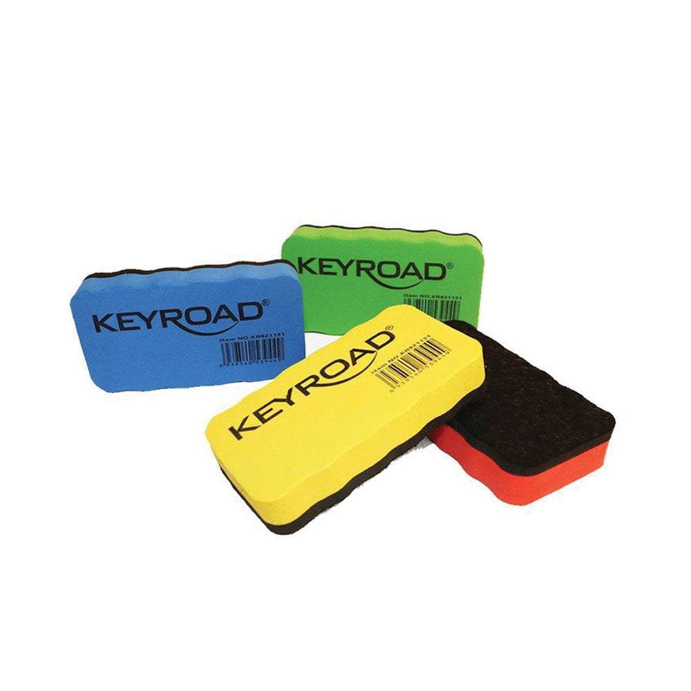 Keyroad Μαγνητικό Σφουγγάρι Λευκού Πίνακα 11 εκ σε 4 Χρώματα - 1 Τμχ