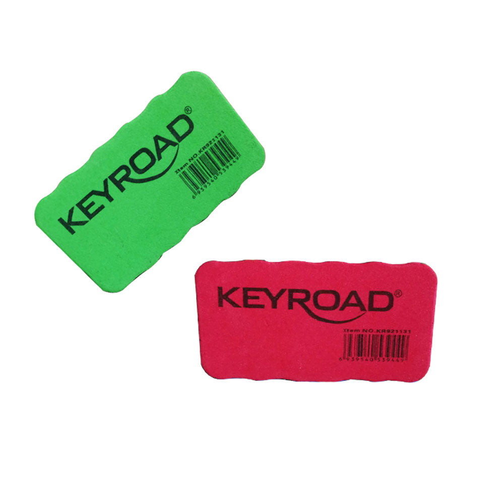 Keyroad Μαγνητικό Σφουγγάρι Λευκού Πίνακα 11 εκ σε 4 Χρώματα - 1 Τμχ