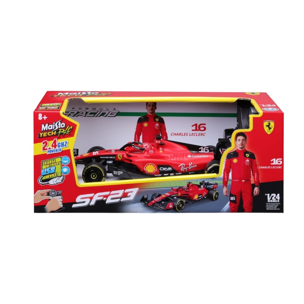 Maisto Τηλεκατευθυνόμενο 1:24 Ferrari SF-23 2023 Leclerc 16 Κόκκινο 2.4Ghz