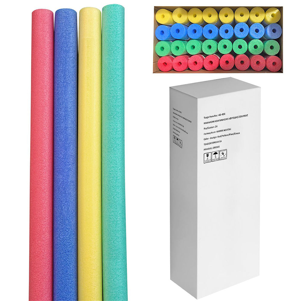 Summer Tiempo Μακαρόνι Κολύμβησης Αφρώδης Σωλήνας 150x6 εκ 4Χρώματα -1 Τεμάχιο