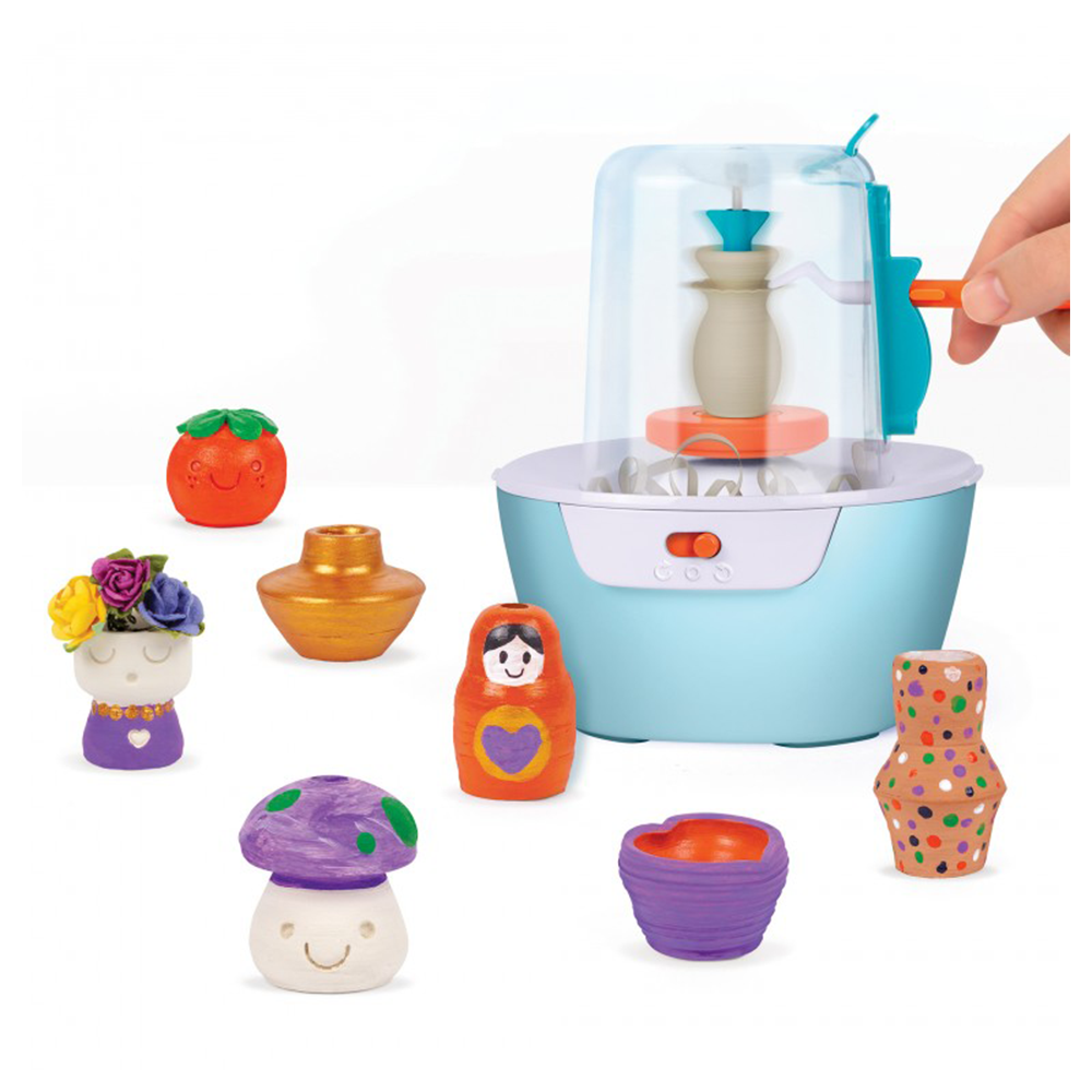 Make it Real Decor Mini Pottery Wheel Deluxe Set