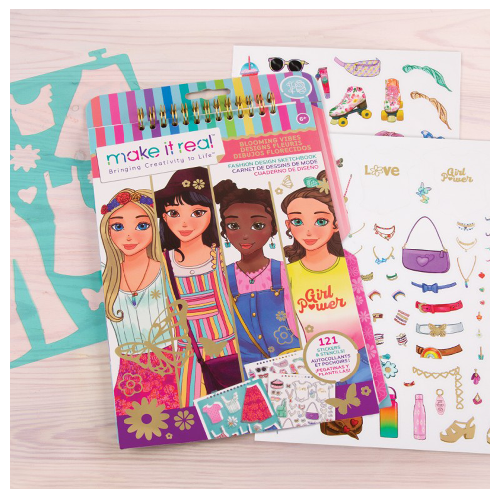 Make It Real Fashion Design Sketchbook Blooming Vibes