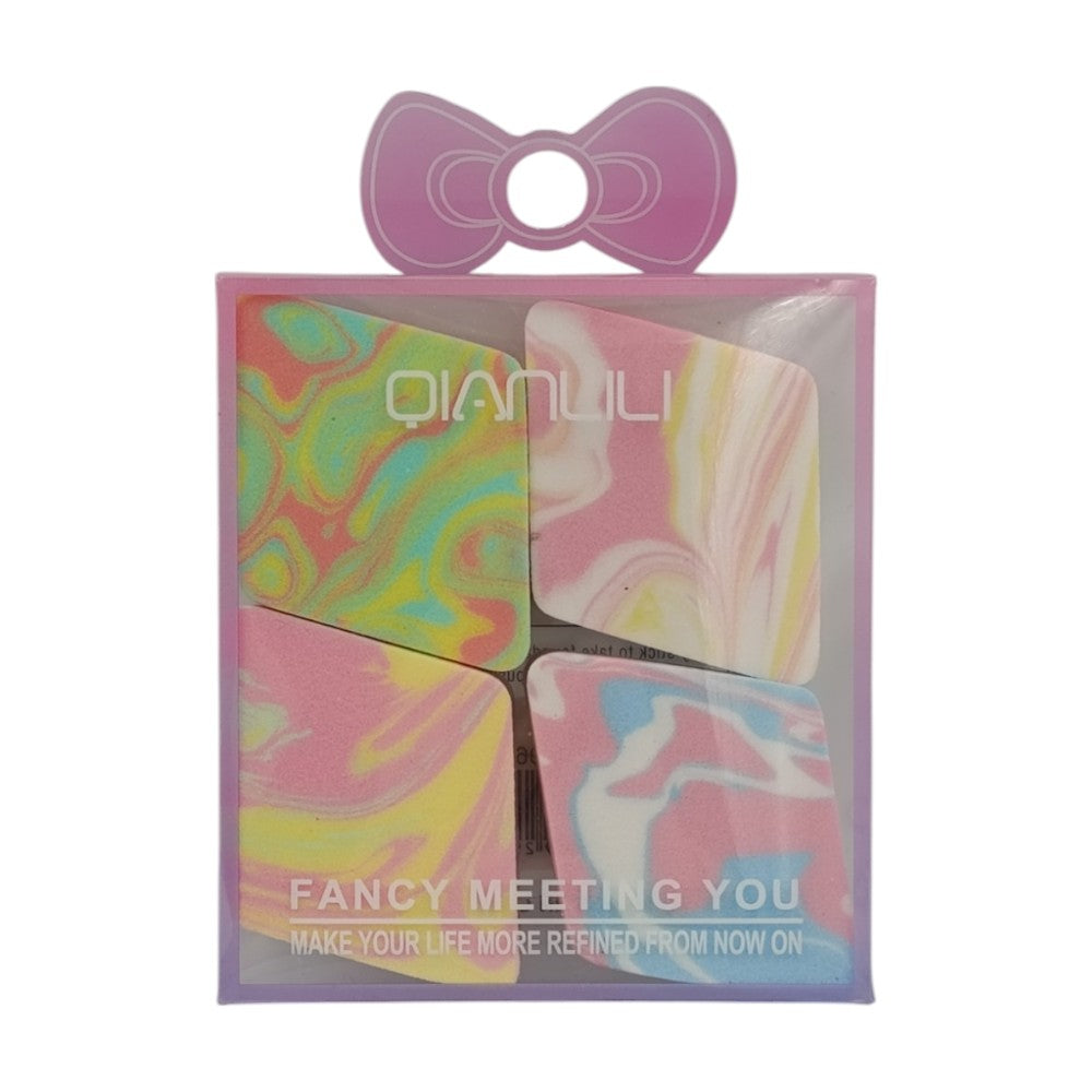 OEMΣφουγγαράκια Μακιγιάζ Make Up Puff Ρόμβοι 4Τμχpapell.gr