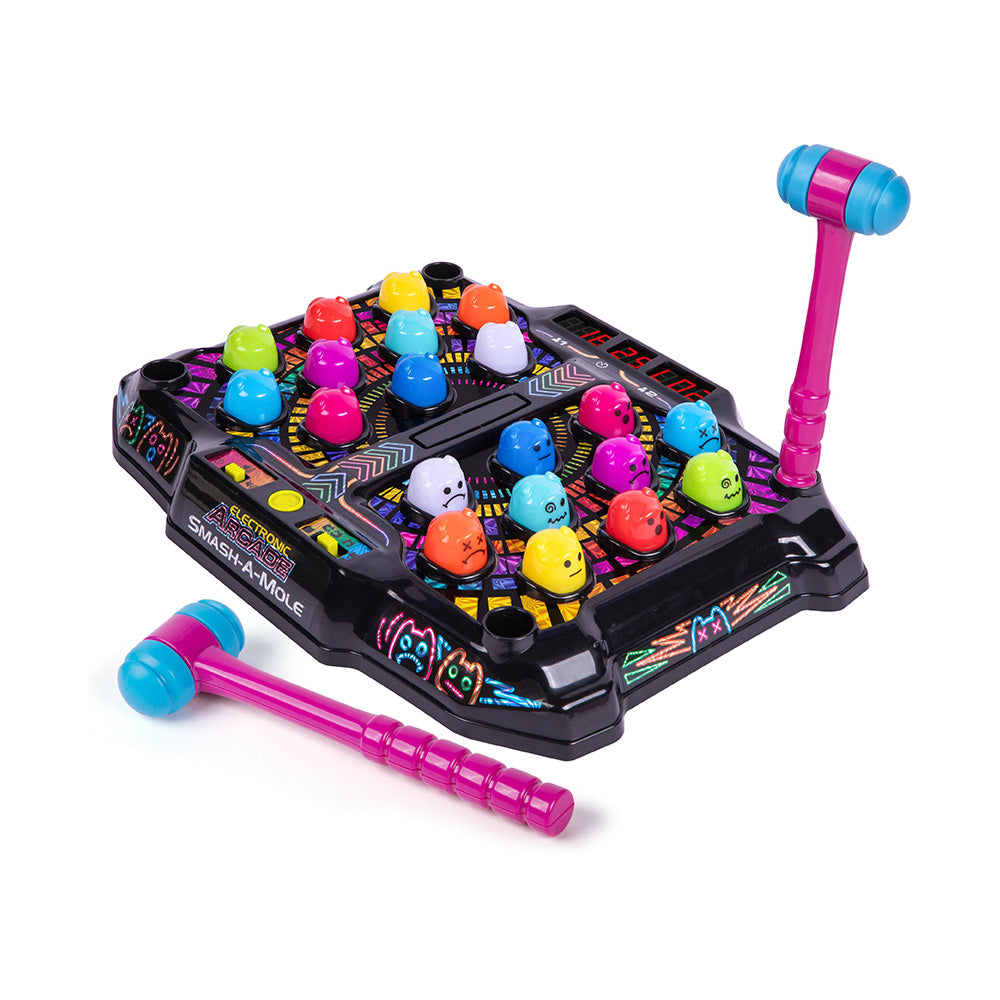 MAM Επιτραπέζιο Smash-A-Mole Neon Series – Ηλεκτρονικό Arcade Παιχνίδι