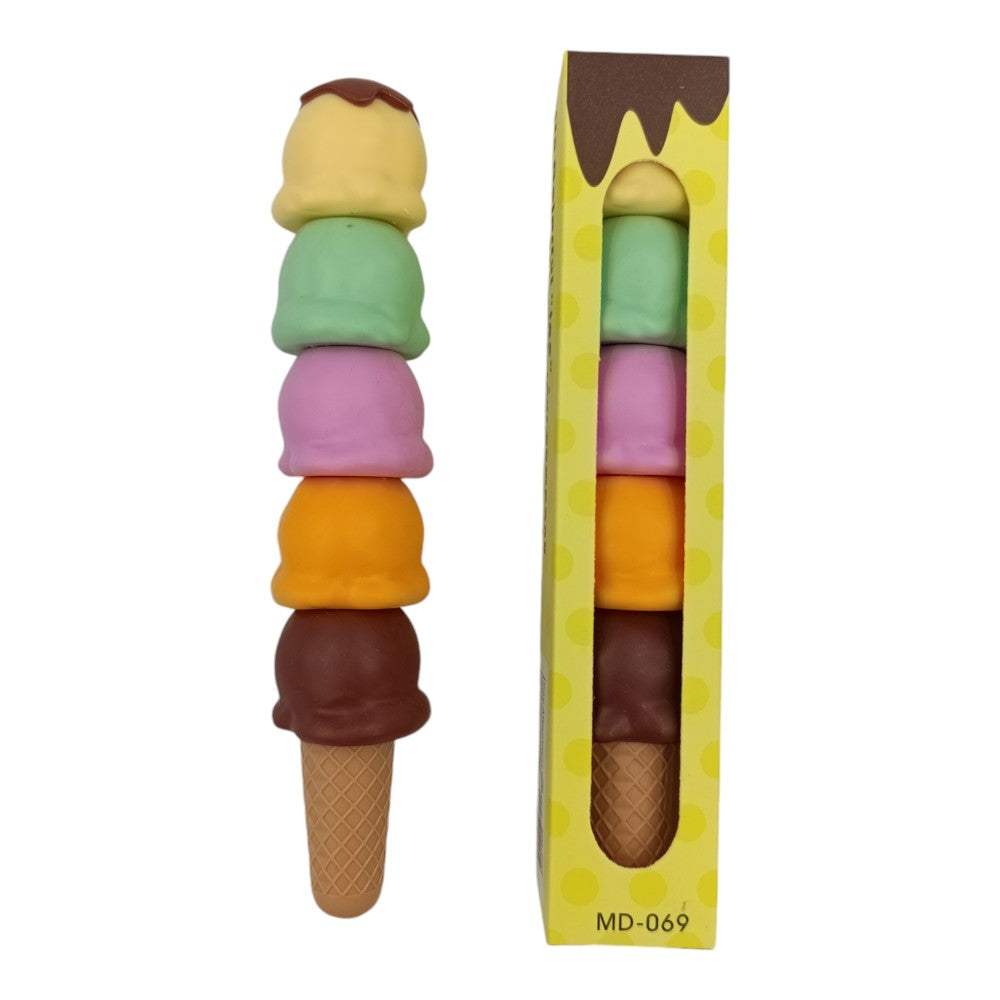 Μαρκαδόροι Υπογράμμισης Παγωτό 5 Χρώματα - 1Τμχ