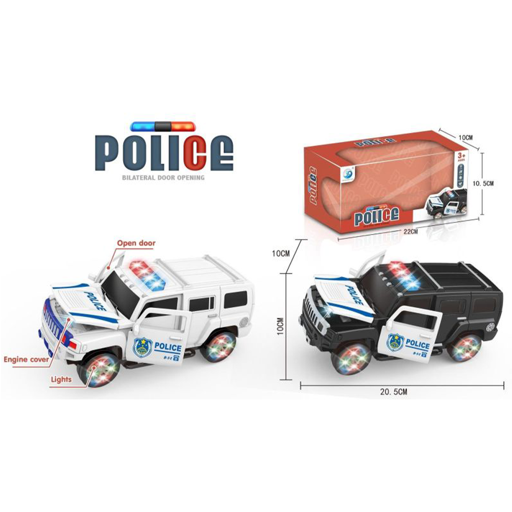 Αστυνομικό Όχημα Police Jeep Car Με Φώτα Και Ήχους 18εκ 2 Χρώματα
