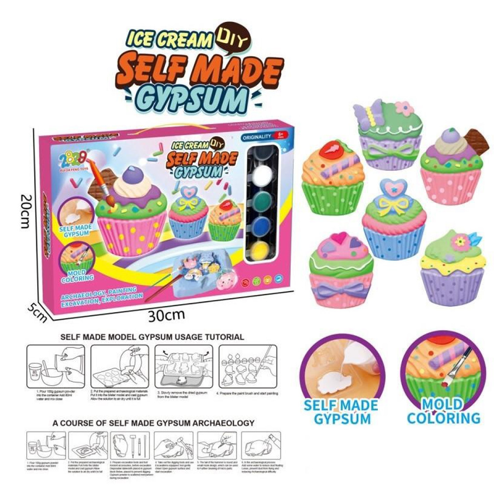 MARTIN TOYSΣετ Κατασκευές Cup Cakes Από Γύψο Και Ζωγραφικήpapell.gr