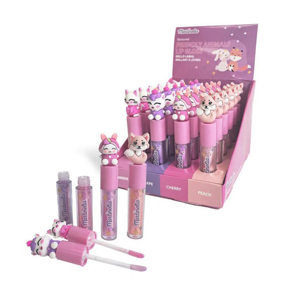 MartineliaMartinelia Flavoured Friendly Animal Lip Gloss Peach 3ml - 4 Σχέδια - 1 Τμχpapell.gr
