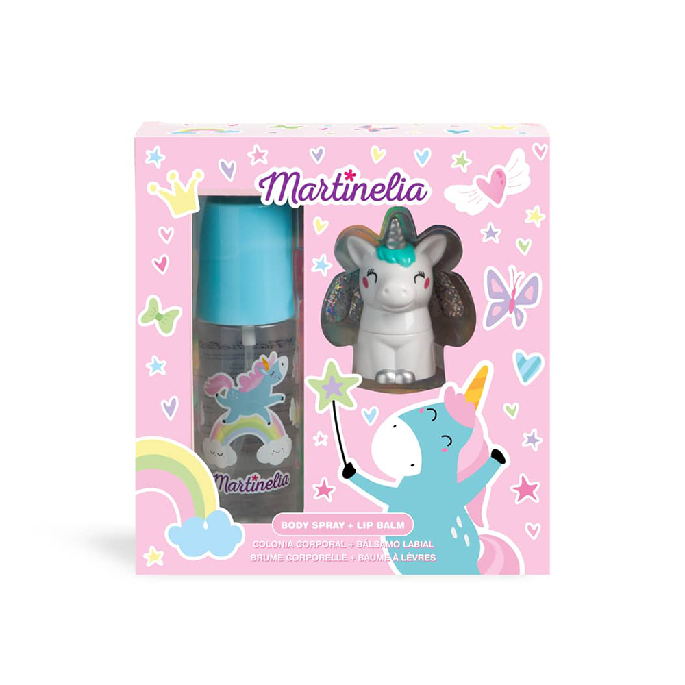 MARTINELIAMartinelia Gift Set With Body Spray Pink 100 ml And Lip Balm Unicornpapell.gr