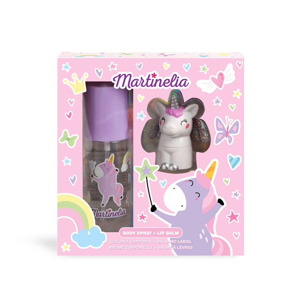 MARTINELIAMartinelia Gift Set With Body Spray Pink 100 ml And Lip Balm Unicornpapell.gr