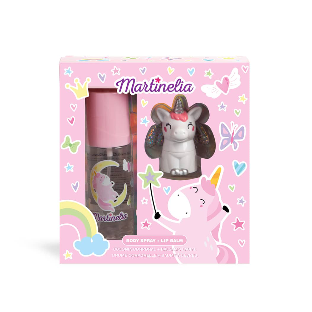 MARTINELIAMartinelia Gift Set With Body Spray Pink 100 ml And Lip Balm Unicornpapell.gr