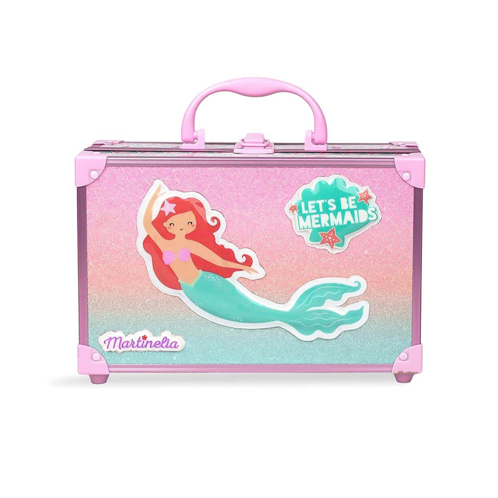 Martinelia Let's Be Mermaids 2 Level Beauty Case Παιδικό Βαλιτσάκι Μακιγιάζ 2 Επιπέδων με 30 Σκιές & Καθρέφτη 25x16x8,5 εκ