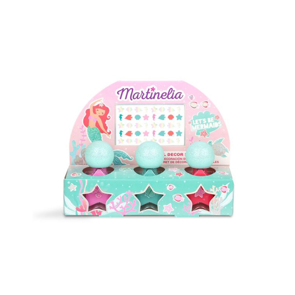 Martinelia Let's Be Mermaids Nail Decoration Station Παιδικό Σετ Μανικιούρ Γοργόνα 
