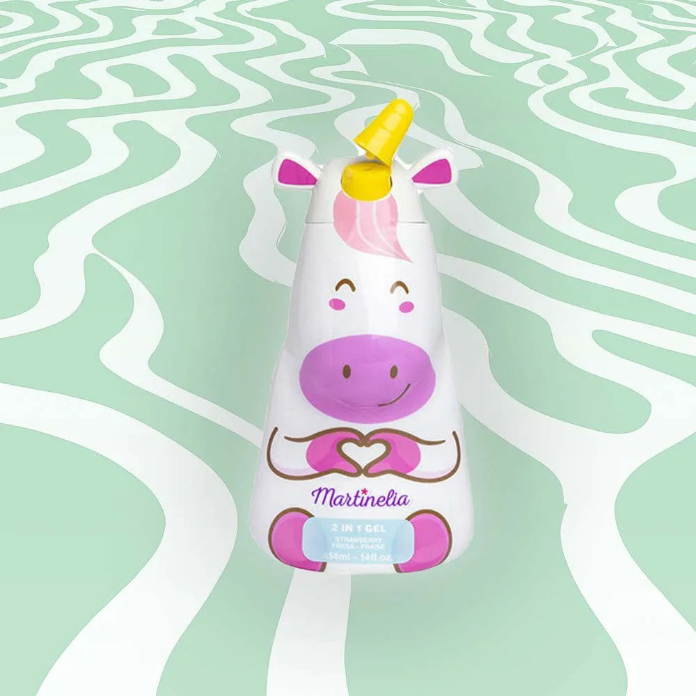 MartineliaMartinelia Little Unicorn 2 in 1 Αφρόλουτρο και Σαμπουάν Άρωμα Φράουλα 414mlpapell.gr