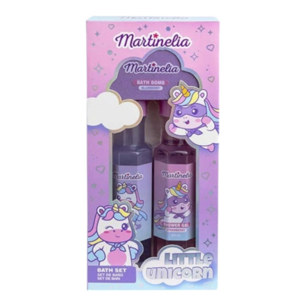 Martinelia Little Unicorn Bath Set- Σαμπουάν & Αφρόλουτρο & Bath Fizzer