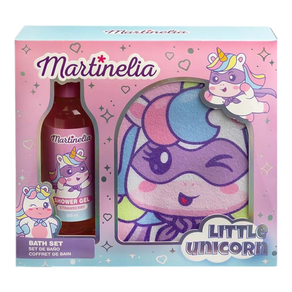 Martinelia Little Unicorn Bath Set- Σετ Μπάνιου Με Γάντι