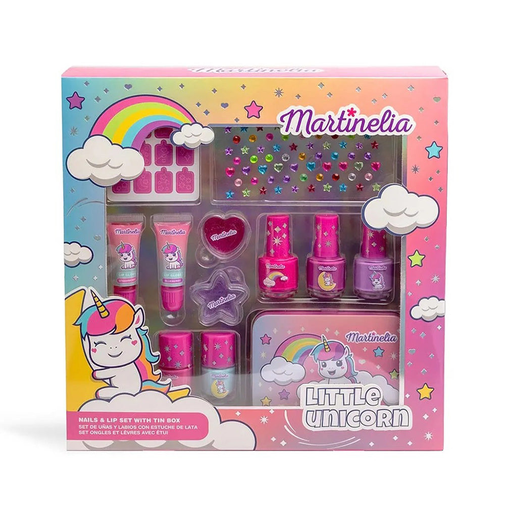 Martinelia Little Unicorn Nail and Lip Set with Tin Box 