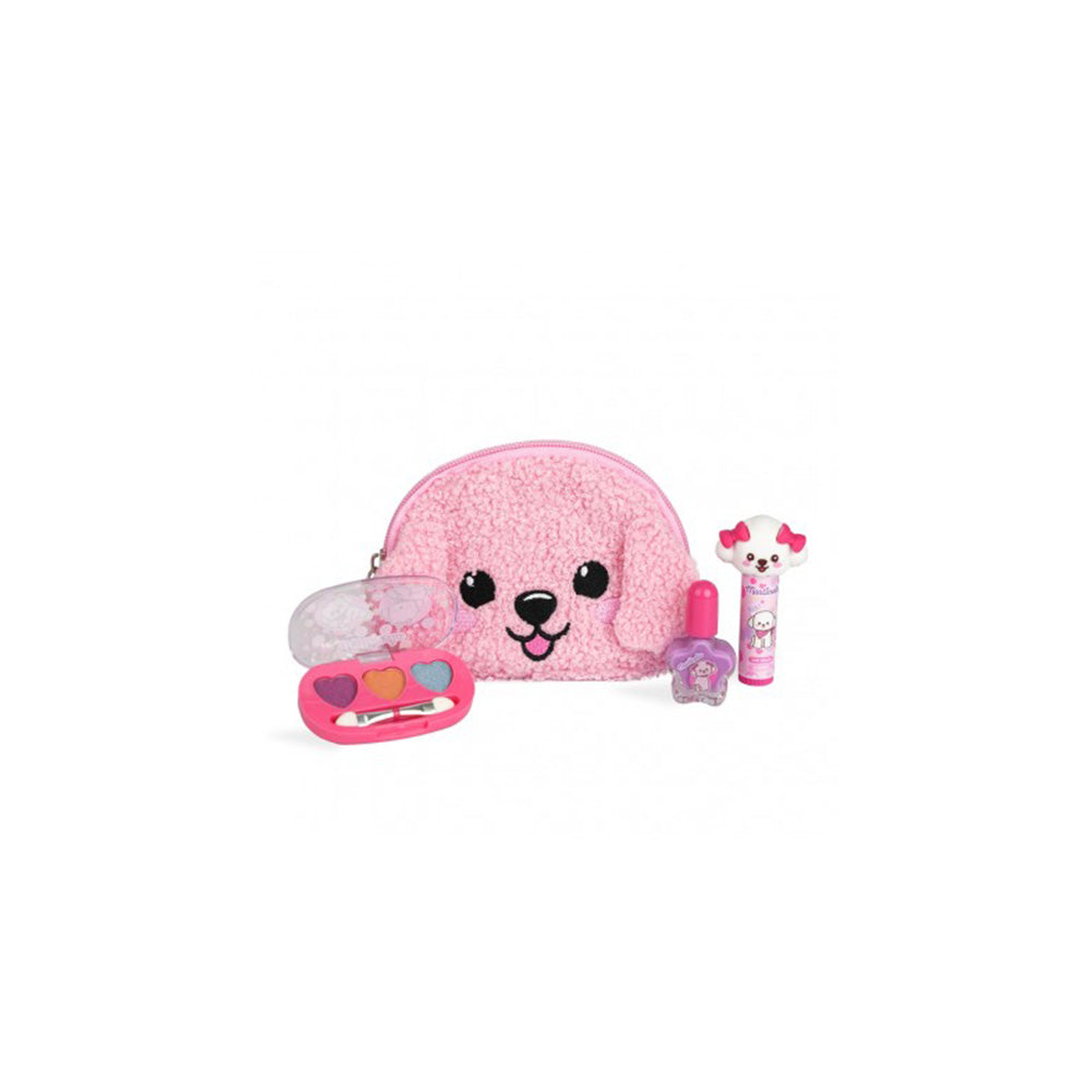 Martinelia Puppies Fluffy Friends Set Παιδικό Σετ Ομορφιάς με Γούνινο Τσαντάκι Σκυλάκι, Lip Balm & Βερνίκι Νυχιών