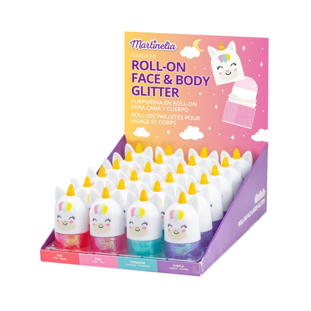 Martinelia Unicorn Roll-on Face & Body Glitter 2gr 4 Χρώματα - 1 Τμχ