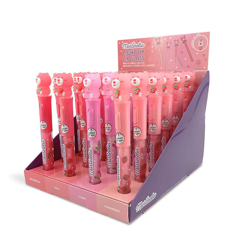 Martinelia World Light Up Bear Shimmer Lip Gloss Φωτεινό Αρκουδάκι 2gr σε 4 Γεύσεις - 1 Τμχ