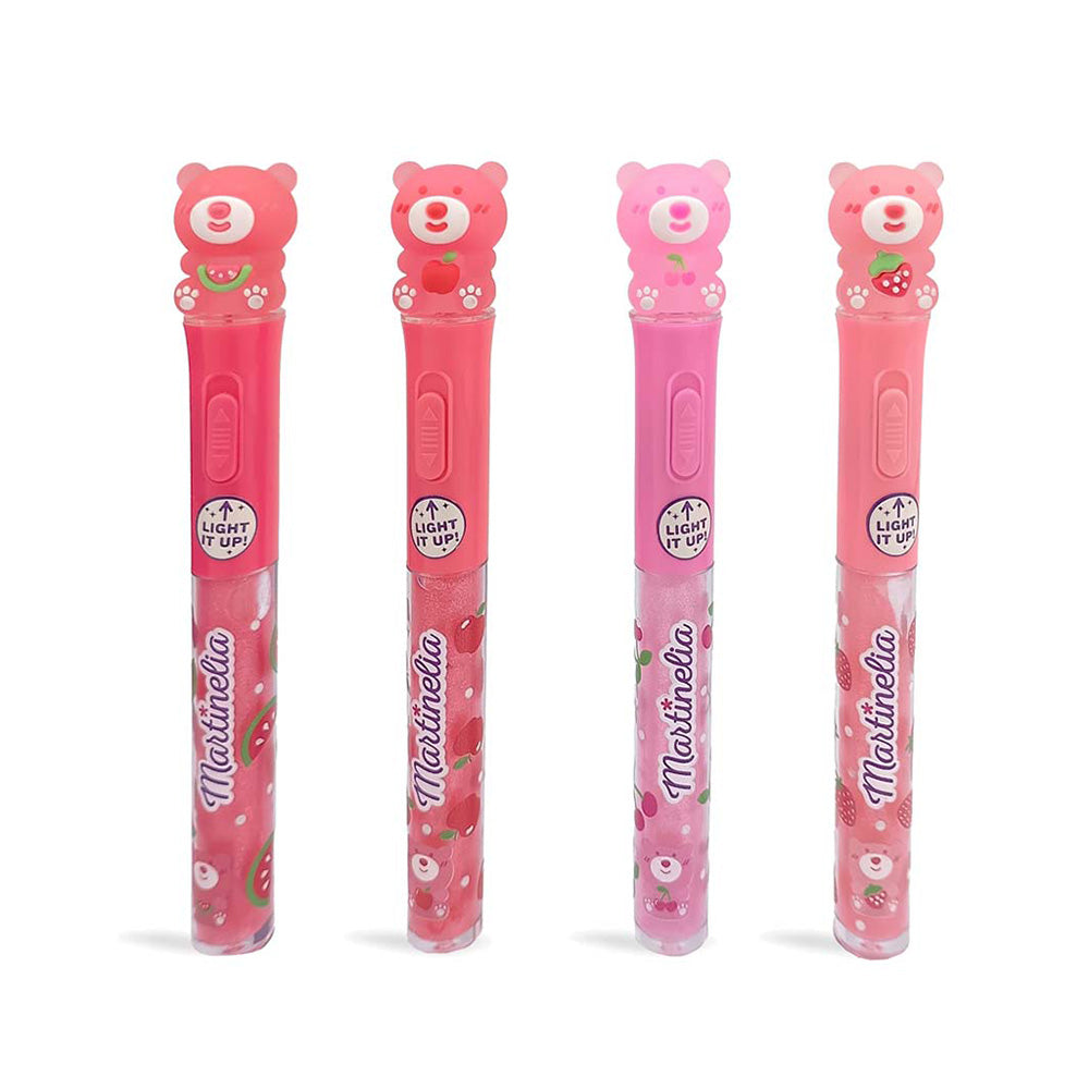 Martinelia World Light Up Bear Shimmer Lip Gloss Φωτεινό Αρκουδάκι 2gr σε 4 Γεύσεις - 1 Τμχ