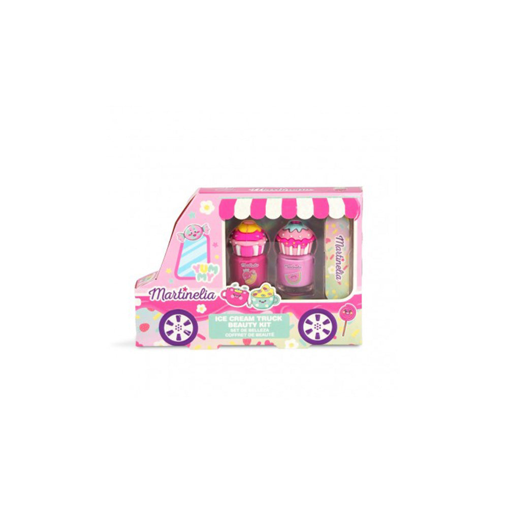 Martinelia Yummy Ice Cream Truck Beauty Kit Παιδικό Σετ Μανικιούρ Παγωτατζίδικο με 2 Βερνίκια Νυχιών & Λίμα