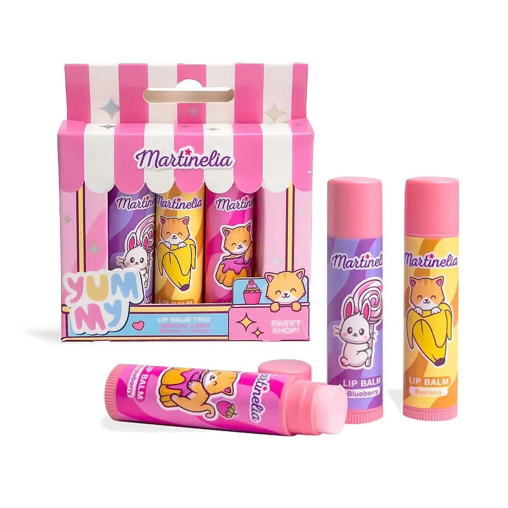 Martinelia Yummy Lip Balm Trio Παιδικό Σετ Lipbalm 3 x 3.5gr