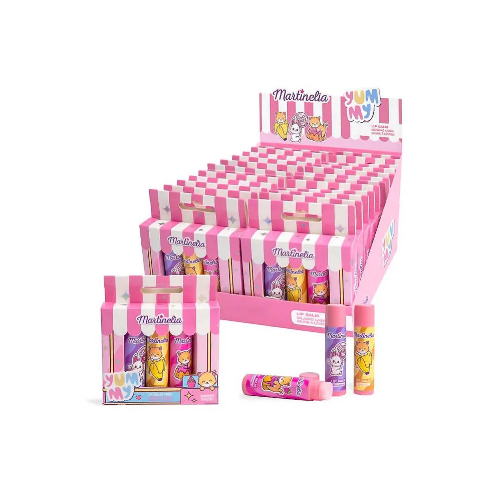 Martinelia Yummy Lip Balm Trio Παιδικό Σετ Lipbalm 3 x 3.5gr